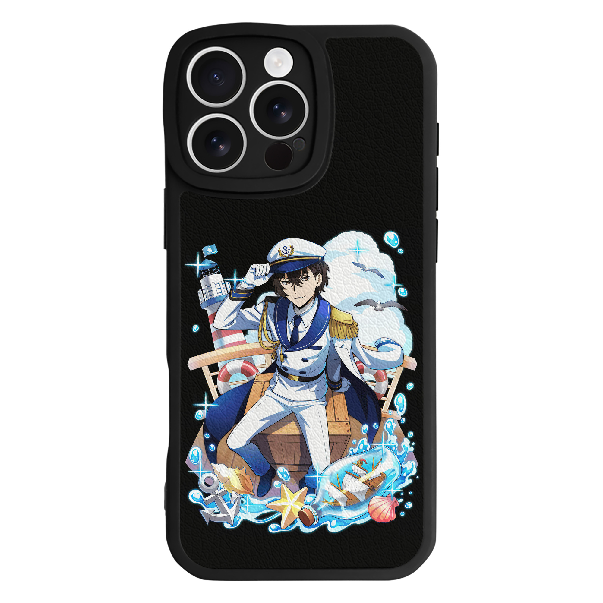 （画像用） 文豪ストレイドッグス Bungo Stray Dogs 【iPhone 16シリーズ対応】シリコンスマホケース（レザー調） 材質：シリコン